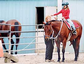 Learning to rope.