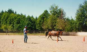Picture of John training.